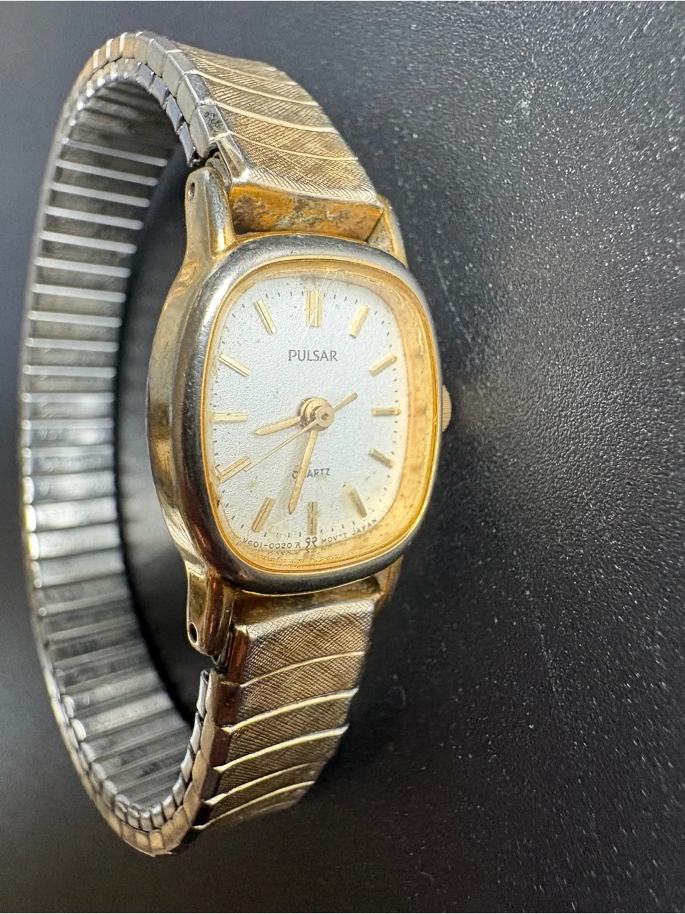 Pulsar Women's Vintage Gold Tone Quartz Watch - Gold Dial